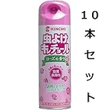 むせにくい＆効果長持ち　虫よけキンチョール　ローズの香り　２００ｍＬ 　１０本セット