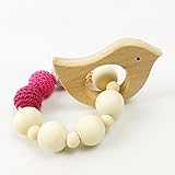 Mamimami Home おしゃぶり 木製ブレスレット オーガニック 噛がためのガラガラ ?