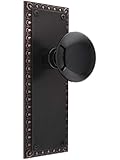 Ovoloドアセットwithブラック磁器ノブ 742618