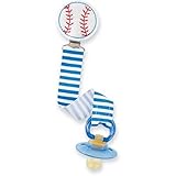 Mud Pie - Baseball Pacifier Clip by Mud Pie [並行輸入品]
