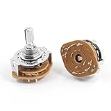 uxcell ロータリースイッチ　2P4T 2ポール4ポジションスイッチ　2個入