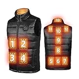 MIDIAN 加熱ベスト ダウンジャケット 電熱ベスト 加熱服 USB充電式 3ブルスイッチ 13つ区域加熱 3秒急速発熱 3段温度調整 9