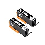 J-ECO製 BCI-330PGBK ブラック 顔料 お得な2個セット ISO14001、ISO9001、CE、SGS認証工場 キヤノン用 互換インクカートリッジ 残量表示 (BCI-330 331)