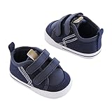 Carter's ユニセックス・アダルト Carter's Baby Boy Soft Sole Sneaker, Blue/ White, 9-12 Months カラー: ブルー