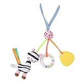 BEE&BLUE 赤ちゃん ガラガラ ベビーベッド掛ける おもちゃ ハンギング 赤ちゃんベビーキッズに向け 部屋 ベビーベッド ベビーカーに引っ掛けられる装飾 (ゼブラ)