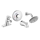 Hansgrohe 04443000 Focus S Single Hole Faucet And Shower System Set, Chrome by Hansgrohe