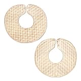 【スタイ 防水】 よだれたっぷりの赤ちゃんも安心の防水性 シンプルな合わせやすい柄 オーガニックコットン100% ベビービブ 360 男の子 女の子 6重ガーゼ L. 2枚入り