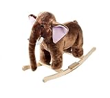 Happy Trails Plush Rocking Animal - Mo Mammoth with Sounds by Trademark Games