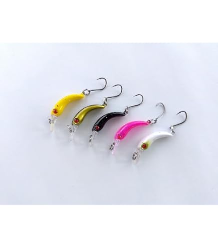 Amazon.co.jp: 【PBルアー】エリアクランク への字 1.5g 30mm 5色