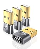 usb c 変換アダプタ【4パック】Sweguard タイプc usb 変換USB type C メス - A オス OTG 充電器usb a c 変換コネクターiPhone 15 16 14 13 12 11 Plus Pro Max,Apple Watch Ultra iWatch 7 8 9、、AirPods、iPad Air、Samsung Galaxy S23 S22 対応-グレー