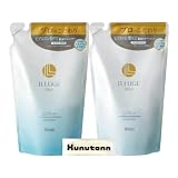 ホーユー イリュージュ プロ hoyu ILLUGE PRO モイスト シャンプー 詰め替え 400ml + トリートメント 詰め替え 400ml 各種1個セット + Kunutonnオリジナルロゴ入りhおしぼり付