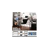 パソコンデスク3点セットBデスクW100サイドワゴンシェルフラック