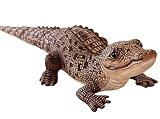 テレオンレイ ぬいぐるみ ワニ ぬいぐるみ 大きい鰐抱き枕 本格的リアルな動物ぬいぐるみ お店の内にオリジナル動物園 100ｃｍ (ブラウン)