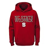 Outerstuff (アウタースタッフ) NCAA ユース/ボーイズサイズ 重ね着パフォーマンスプルオーバーパーカー Youth Boys Medium(10-12) レッド