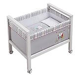 PETIT PRAIA Fruit Farm 100 Percent Soft Printed Cotton Small Crib with 2 Zips on Vestment Removable 