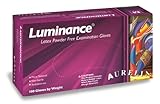 Aurelia Luminance Latex Glove, Powder Free, 9.4 Length, 5 mils Thick, X-Small (Pack of 100) by Aurel
