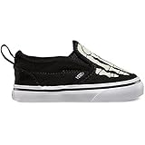 VANS【バンズ】Slip-On V (Glow Bones) Black/TrWht 【Kid's】 (12cm)