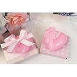 Generic Decorative Heart Shape Wedding Ceremony Festive Candle Pink