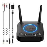 1Mii Bluetooth 5.2トランスミッター テレビ用 2台同時接続 aptx HD aptx LL 低遅延 USB給電 光デジタル 3.5mm 同軸デジタル テレビから Bluetooth ヘッドフォン スピーカーへのワイヤレス オーディオ トランスミッター B06TX
