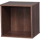 アイリスオーヤマ カラーキュビック幅34.9×奥行29×高さ34.4cm ブラウン CQB-35