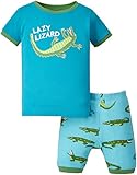 Hatley ハットレイ キッズ男の子 半袖半ズボンパジャマ(ワニさん) 4、100cm 、4Y(104cm) マルチカラー 綿100% PJUREAL004
