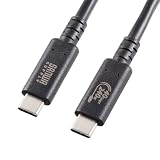 サンワサプライ USB40Gbps（USB4 Gen3）Type-C ケーブル KU-40GCCPE10