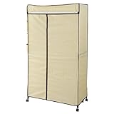 山善(YAMAZEN) ハンガーラック カバー付き 幅100 アイボリー SKP-100R(IV)