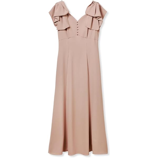 ［新品・未使用］リボンショルダードレスサイズ0 ウエディングドレス オフショルダー サテン リボン ブラックドレス 前