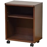 ライフスタイリングショップ サイドチェスト キャスター付 幅46×奥行30cm 木製 ブラウン SL-07DB SL-07DB