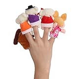 【ノーブランド品】知育玩具　５個　多色　ベルベット製　古典的　人形　フィンガーパペット　3匹のくま　ガール　ハウス　おもちゃ　贈り物　飾り