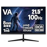 千選千品 モニター 21.5インチ VAパネル フルHD 100Hz 1ms HDMI VGA 非光沢 ブルーライトカット FreeSync VESA対応 角度調整可能 ゲーム/テレワーク向け