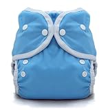 Thirsties Duo Wrap Snap, Ocean Blue, Size One (6-18 lbs) by Thirsties [並行輸入品]