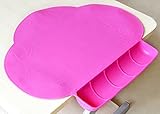 Walfos Food grade Baby Table Mat Waterproof Silicone Pad Mat Infant Tiny Diner Portable Placemat for