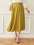Angeliebe エンジェリーベ マタニティ 産後も可愛く ツイルピーチスキン 起毛 カラフル フレア スカート 妊婦服 産前 産後 L イエロー 22090 22090170