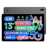ALLDOCUBE iPlay 70 Max Pro 13インチタブレット 5G通信対応 2560×1600解像度 Unisoc S715 AnTuTuスコア65万点 10000mAh PD33W 8スピーカー立体音響 16GB+128GB+1TB拡張 顔認証 WidevineL1対応 PCモード 