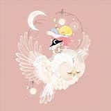 Oopsy Daisy Night Watch Canvas Wall Art, Pink, 21" x 21" by Oopsy Daisy [並行輸入品]