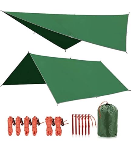 DOD Itsuka No Tarp TT5-631-TN Hexa Tarp, Easy to Handle Even for