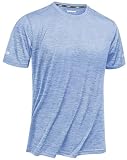 [TACVASEN] スポーツtシャツ メンズ 吸汗速乾 冷感 ランニング テニス トレーニングウェア ストレッチ ドライtシャツ ダグレス 反射テープ 丸首 半袖 夏服