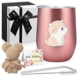 犬 タンブラー ペア グッズ ギフト かわいい 誕生日プレゼント 女性 男性 母親 姉 妻 人気 女友達 保温 保冷 実用的 犬雑貨 おしゃれ いぬ 犬好きプレゼント 使いやすい コップ 2個セット 母の日 父の日 贈り物 birthday gift for women men 可愛い アニマルグッズ 記念日 新年の贈り物 (犬 ピンク 黑)