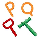 Chewy Tubes P's & Q's, Super Chew Red and Teether Green Set by Chewy Tubes