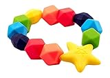 Baby Teether, The Original Rainbow Charm Teething Ring, BPA-Free, Latex Free