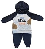 Kids本社Baby Boys ' 2-pc。フェイクファーBear Hugsパーカー&パンツセット