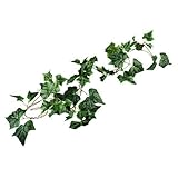 EcloudShop人工アイビーつる植物の葉ガーランド9フィートグリーンリーフ