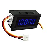 Fenteer 全４色　電圧計　メーター　LED　5桁　表示　デジタル　DC 3.5~30V - 青