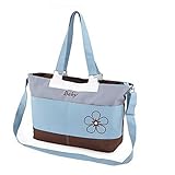 RONGTONGDA 斜めがけ マザーズバッグ　2way ママバッグ　大容量　多機能　ショルダーバッグハンドバッグ　トート　シンプル　軽量 ベビーカー用　収納バッグ　 (ブルー)