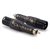 Cardas Audio オスRCAからオスXLRアダプター(MRCA-MXLR) - 2ピース(1ペア)