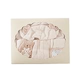 Amorosa mamma 天使の糸&妖精の森 オーガニックコットンロングバスポンチョ(生成)(だっこクマ)