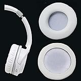 V-MOTA Earpads Compatible with Audio-Technica ATH-S200BTGBL ATHS200bt Bluetooth Wireless On-Ear Headphones,交換用クッション修理パーツ (ホワイト1ペア)