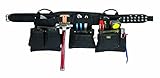 Custom Leathercraft 5605XL Professional Carpenter's Combo, black, 18-Pocket 5 Piece, Extra Large [並行
