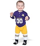 LSUタイガース公式NCAA 0 – 3 Months Footysuit by Glitterギア